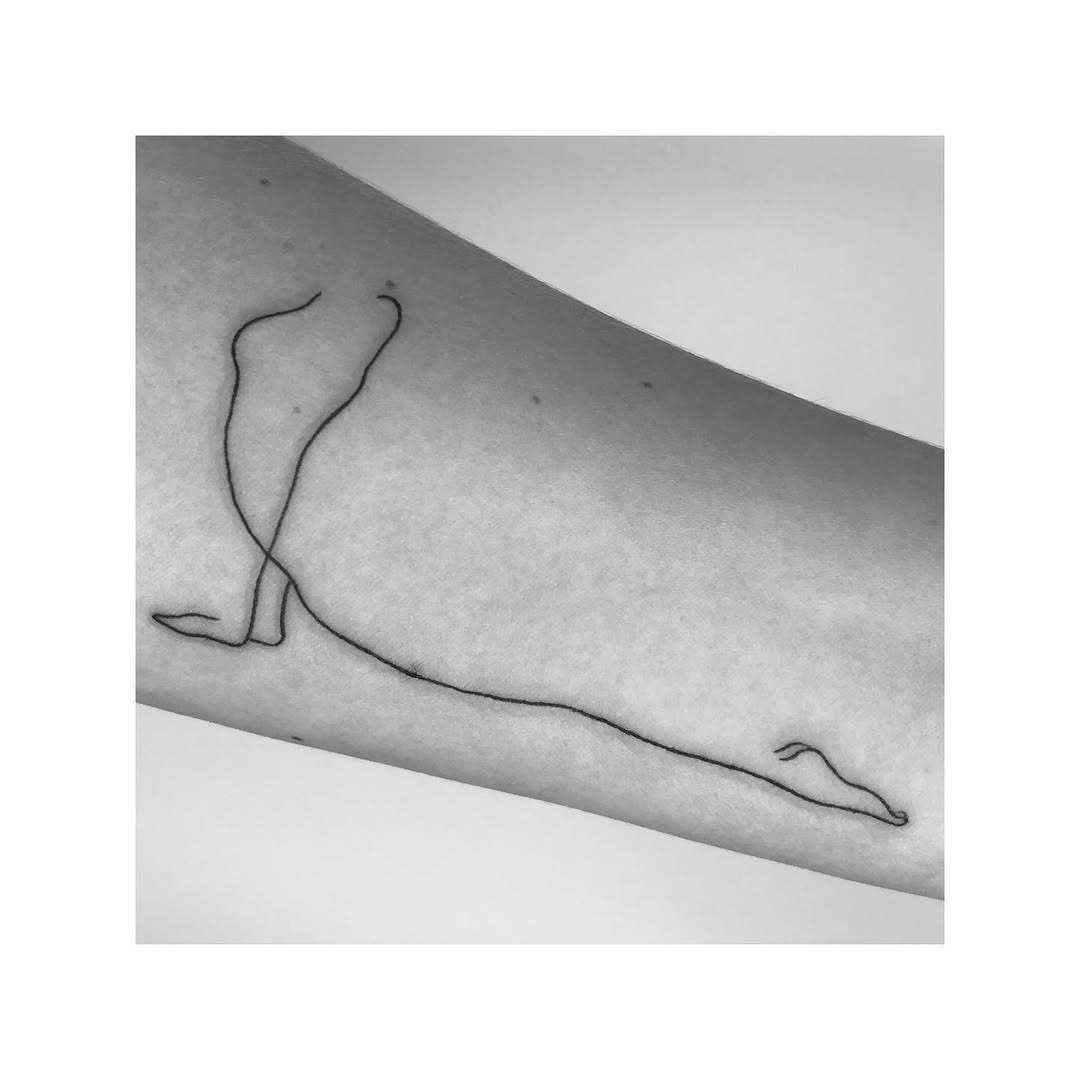 Elegant snake tattoo celebrating chakra alignment Tattoo Design