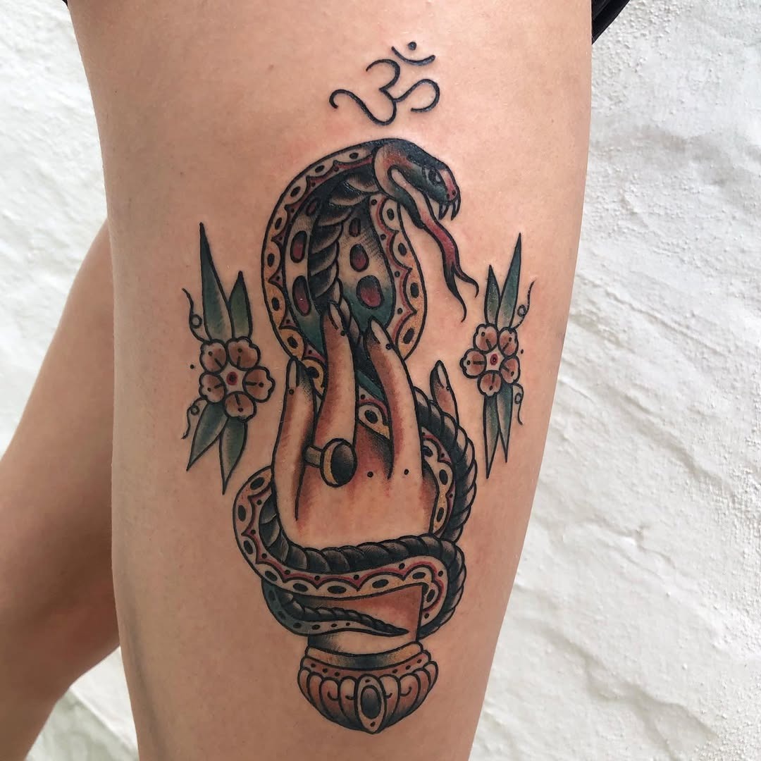 Intricate skull and skeleton yoga design tattoo Tattoo Design