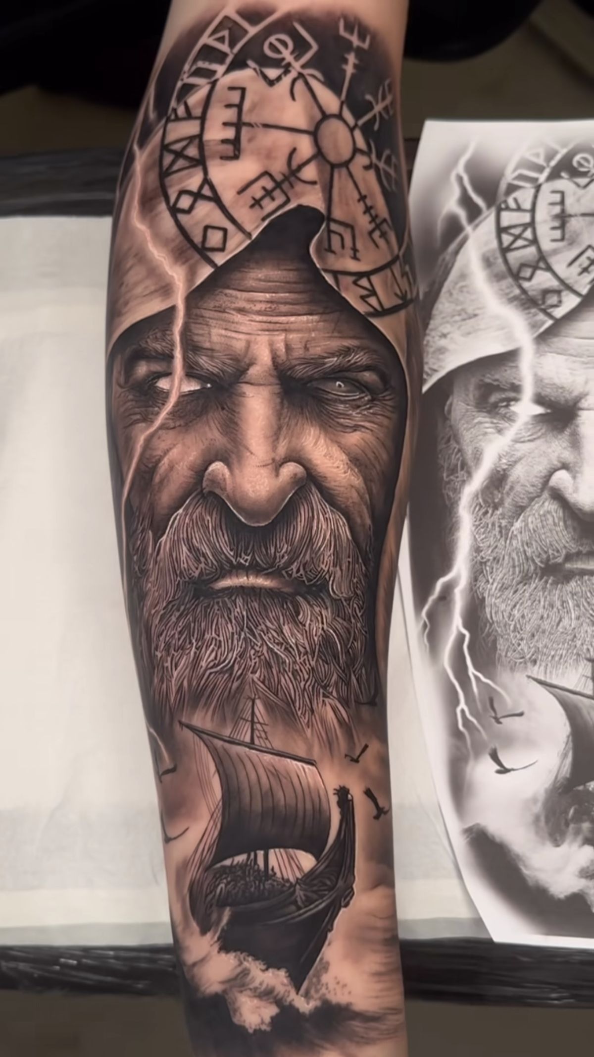 Zeus and Pegasus Realism Tattoo Tattoo Design