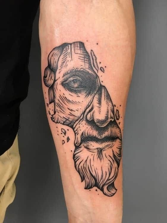 Zeus Forearm Power Linework Tattoo Tattoo Design