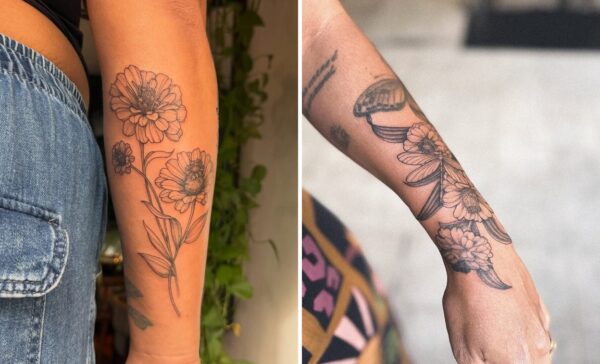 28+ Zinnia Tattoo Ideas & Inspiration